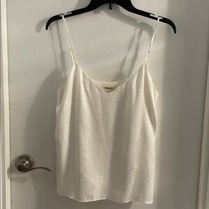 L’Agence small cream 100%Silk adjustable straps snake print Tank Top Size S